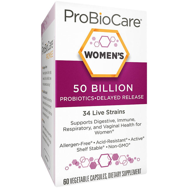 Probiotic for Women - 50 Billion Cfus - Supports Digestive & Vaginal Health (60 Vegetable Capsules)