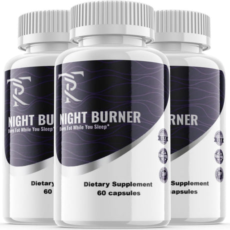 (3 Pack) TR Night Burner - Keto Weight Loss Formula - Energy & Focus Boosting Dietary Supplements for Weight Management & Metabolism - Advanced Fat Burn Raspberry Ketones Pills - 180 Capsules