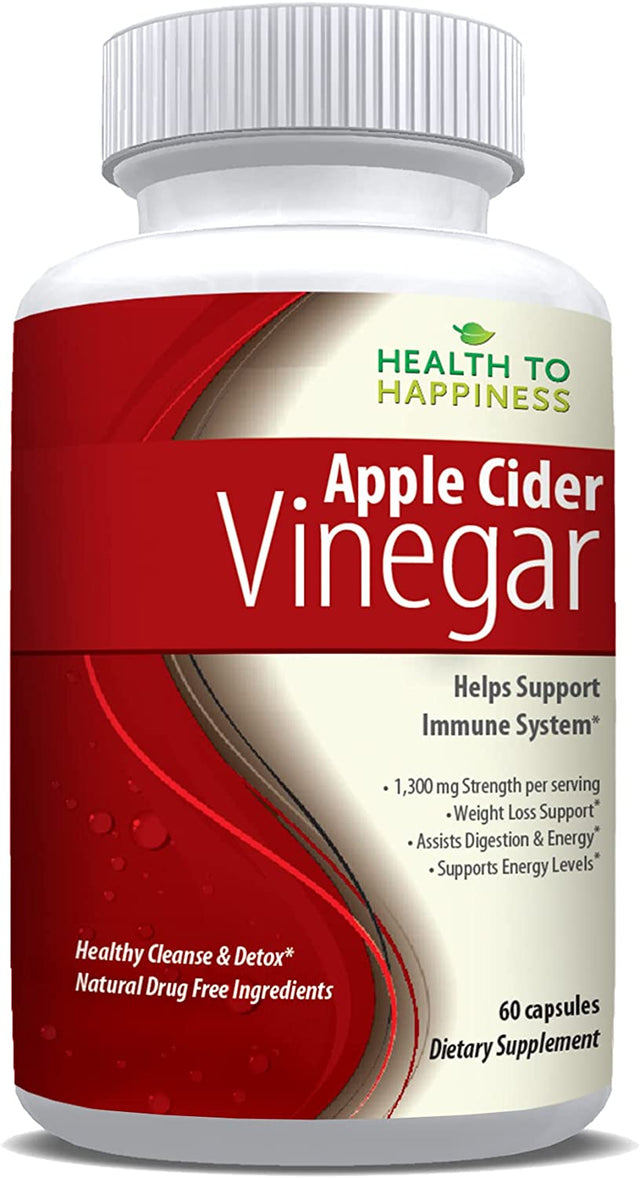 Apple Cider Vinegar - Boosts Immune System - Healthy Detox, Cleanse and Supports Energy Levels and More