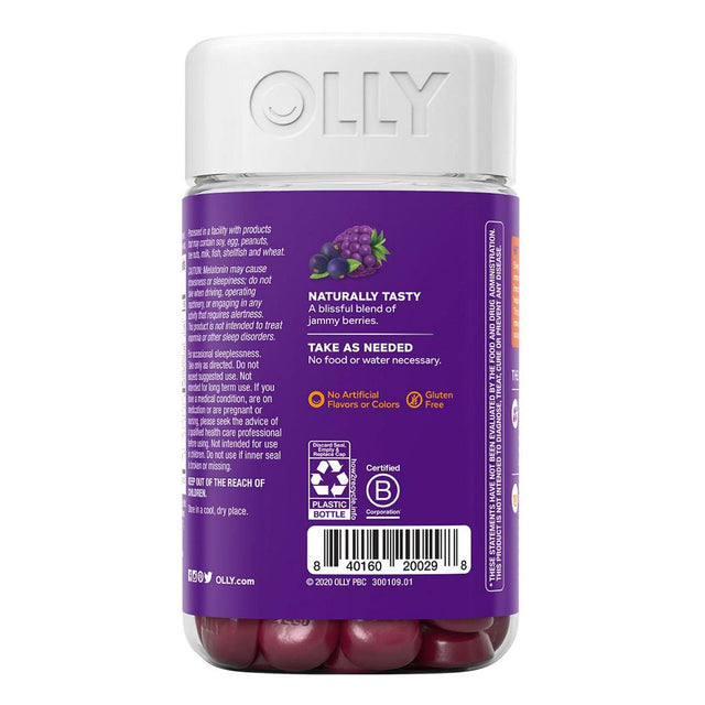 Olly Immunity Sleep Gummy with Melatonin, 80 Ct.