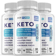 (3 Pack) Fit Form Keto - Supplement for Weight Loss - Energy & Focus Boosting Dietary Supplements for Weight Management & Metabolism - Advanced Fat Burn Raspberry Ketones Pills - 180 Capsules