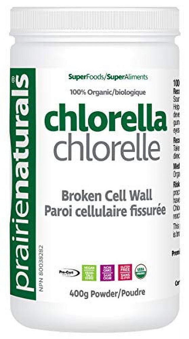 Prairie Naturals Organic Chlorella Broken Cell Wall, 14.1 Ounce