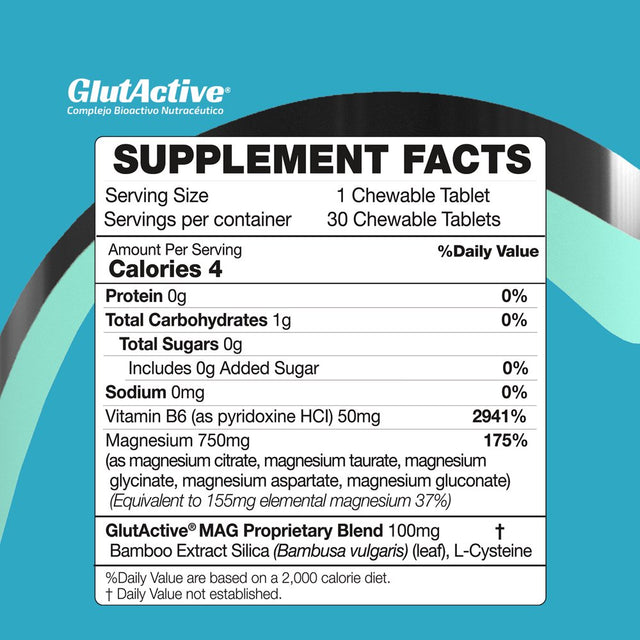 Glutactive Magnesium MAG5 750Mg 30 Tablets.