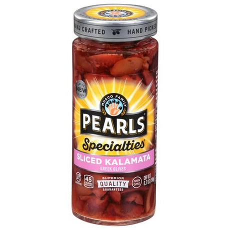 Pearls Specialties Greek Olives Spiced Kalamata (Pack of 4)