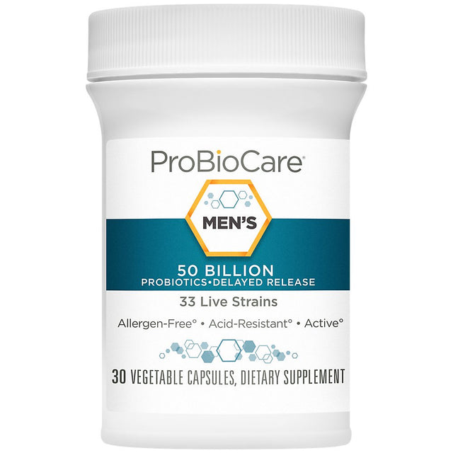 Probiotic for Men - 50 Billion Cfus - Supports Digestive Health (30 Vegetable Capsules)