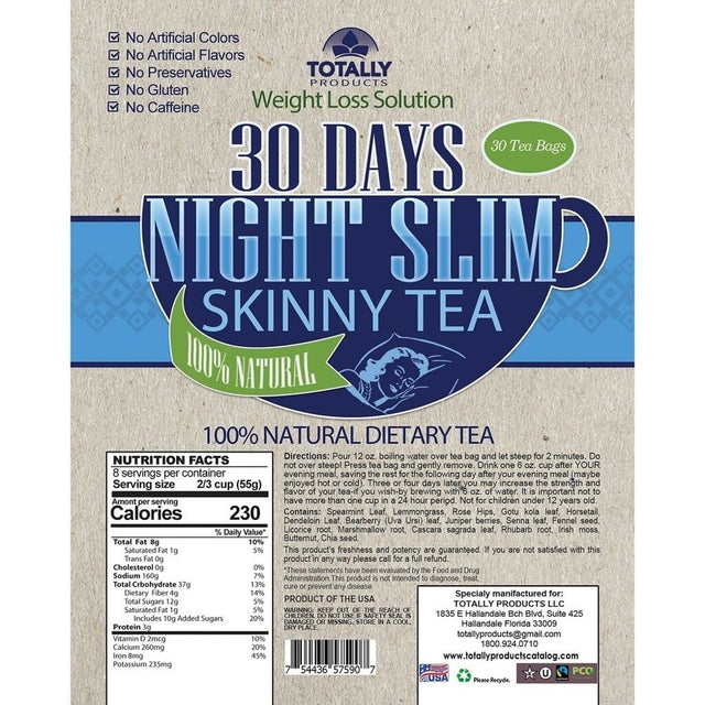 Night Slim Skinny Tea and Apple Cider Capsule Combo Pack