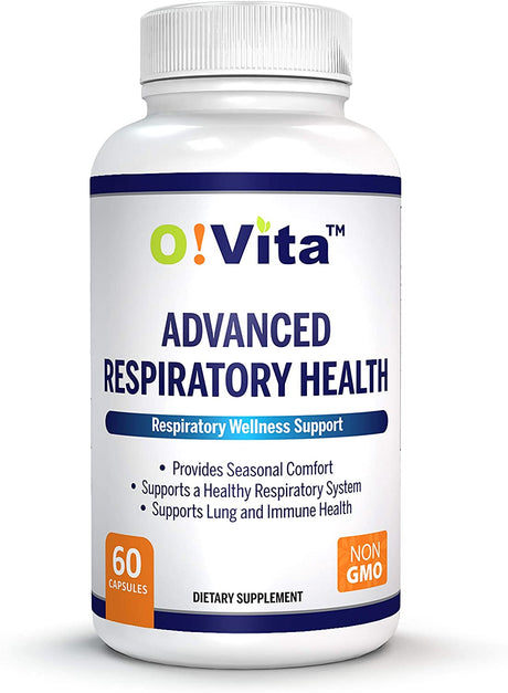 Advanced Respiratory Health, Lung Detox and Cleanse, Seasonal Comfort - 10 Active Herbal Ingredients Quercetin, Butterbur, Cordyceps, and More. 2-Month Supply (60 Non-Gmo Capsules)