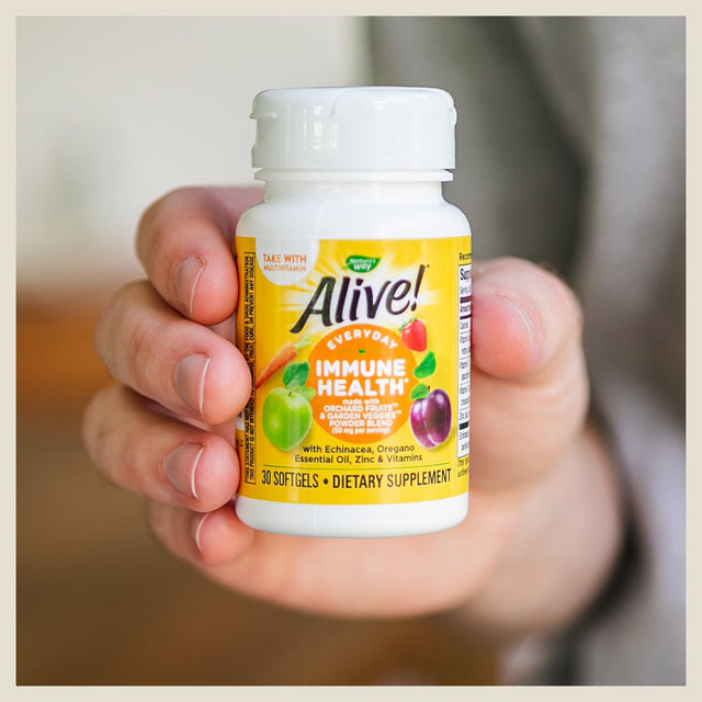 Alive! Everyday Immune Health* Daily Softgels, 30 Count