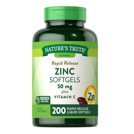 Nature'S Truth Zinc 50Mg + Vitamin C Softgels (200 Ct.)