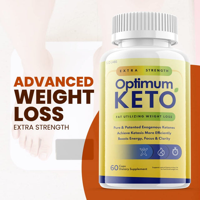 (5 Pack) Optimum Keto - Supplement for Weight Loss - Energy & Focus Boosting Dietary Supplements for Weight Management & Metabolism - Advanced Fat Burn Raspberry Ketones Pills - 300 Capsules