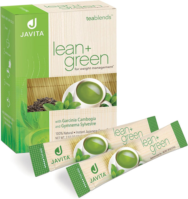 Javita Lean + Green, Premium, 100% Japanese Green Tea, Garcinia Cambogia (As Super Citrimax) & Gymnema Sylvestre, for Weight Management, Appetite Control 24 Ct