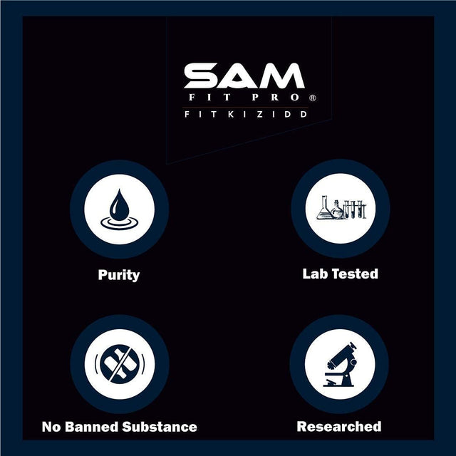 Samfit Pro Core Whey | Unflavoured | 21G Protein | 5.4G BCAA | 4G Glutamine | 1 Kg 2.2 Lbs |