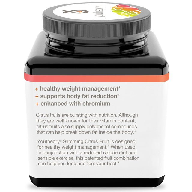 Youtheory Slimming Citrus Fruit with Chromium, 60Ct (Packaging May Vary)