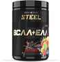 Steel Supplements | High Performance BCAA EAA Powder | Promotes Lean Muscle Growth and Workout Endurance | 2:1:1 Ratio to Recover Muscle Faster 30 Servings. (Fruit Punch)