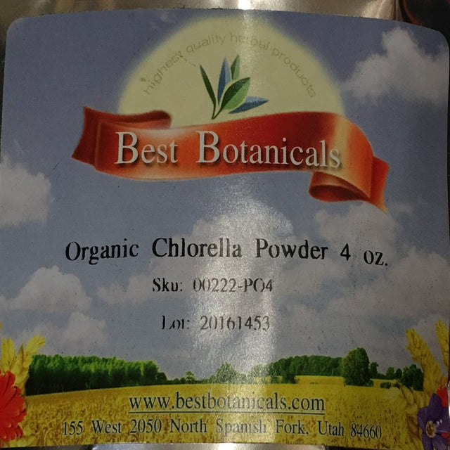 Best Botanicals Chlorella Powder (Organic) 4 Oz.