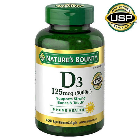 Nature'S Bounty Vitamin D3 5000 IU (400 Softgels)