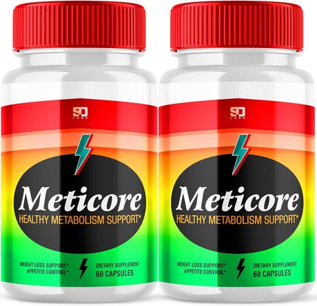 (2 Pack) Official Meticore Weight Management Metabolism Supplement Pills Reviews Prime Manticore Pill Booster, Meti Core, Meticore Advanced Formula Support Capsules, Meticore Supplement (120 Capsules)