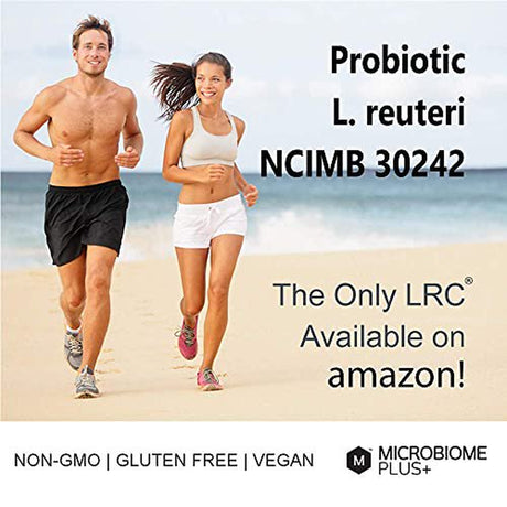 Microbiome plus Gastrointestinal Probiotics L Reuteri NCIMB 30242 GI Digestive Supplements Capsule, Allergy Safe & Gluten Free for Men and Women (1 Month Supply)