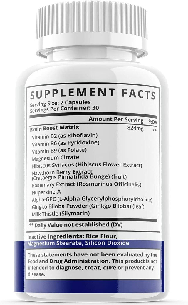 1-Cognifen Brain Booster, Focus, Memory, Function, Clarity Nootropic Supplement - 60 Capsules