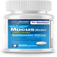 Gencare - Mucus Relief Expectorant Guaifenesin 400 Mg (200 Tablets) | Helps Congestion