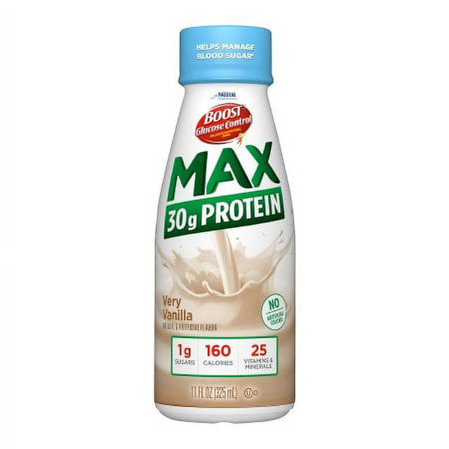 Boost Glucose Control Max 30G Protein Oral Supplement Vanilla Flavor Ready to Use 11 Oz. Bottle - EACH