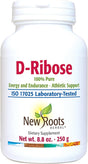 NEW ROOTS HERBAL D-Ribose, 100% Pure (250 G) – 50 Doses | Energy & Endurance Support.