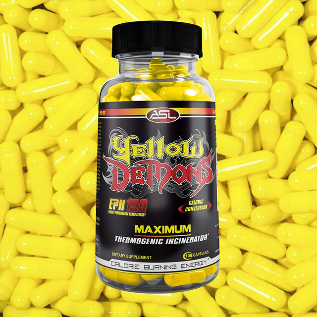 YELLOW DEMONS Thermogenic Fat Burner Anabolic Science Labs, Best 100% Complete All in One Appetite Suppressant, Clean Energy, Weight Loss, Fat Cutter