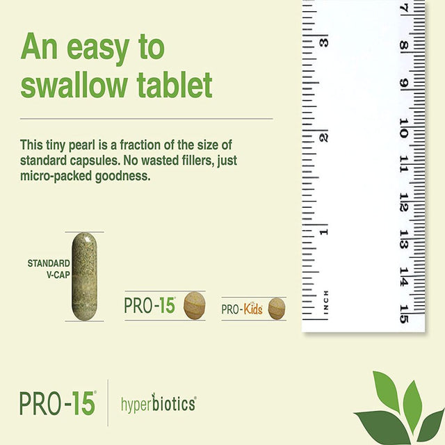 Hyperbiotics PRO-15 Probiotics - 60 Daily Time Release Pearls - 15X More Effective than Probiotic Capsules with Patented Delivery Technology - Easy to Swallow Probiotic Supplement