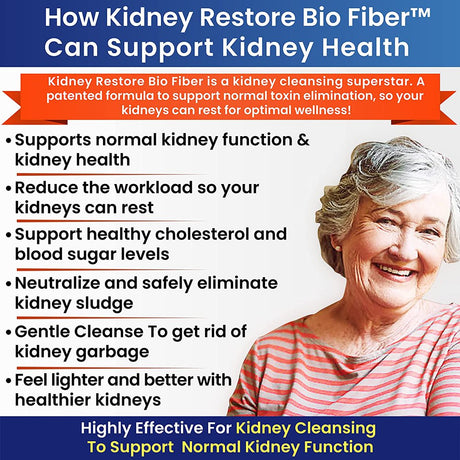 Healthy Kidney Kidney Restore Bio Fiber Restorative Support and Cleanse, 2.5 Lbs