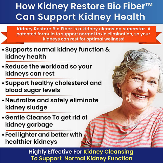 Healthy Kidney Kidney Restore Bio Fiber Restorative Support and Cleanse, 2.5 Lbs