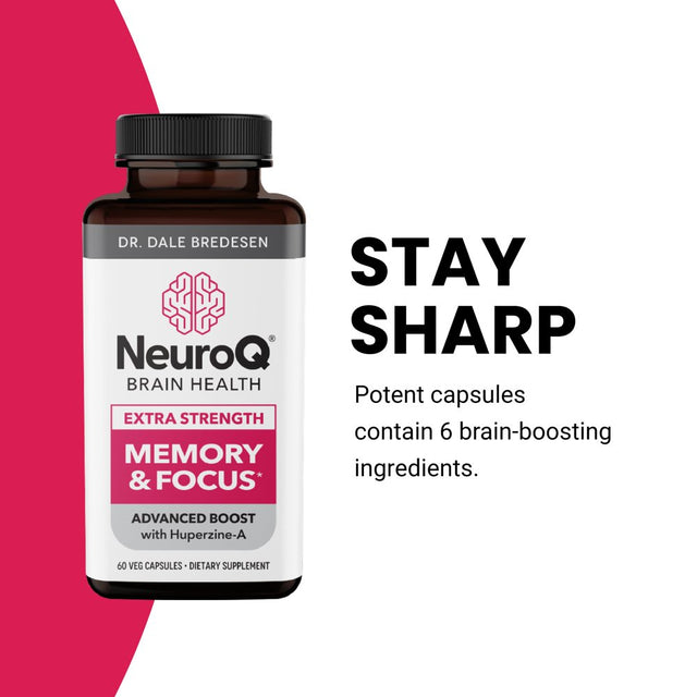 Life Seasons - Neuroq Memory & Focus Extra Strength - 1020 Mg per 2 Capsules