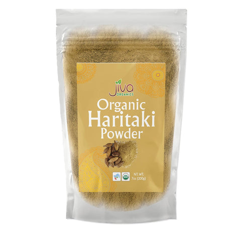 Jiva Organics Organic Haritaki Powder 7 Ounce - 100% Pure USDA Certified Non GMO