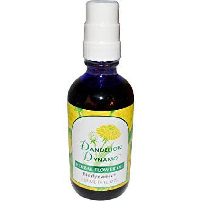 Dandelion Dynamo Herbal Supplement Dropper by Flower Essence, Pupm Top - 4 Oz