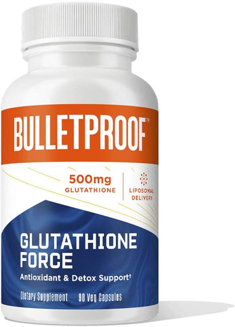 Bulletproof Glutathione Force Antioxidant and Detox Support Capsules, 90 Count, Supplement for Liver Detox and Immune Support