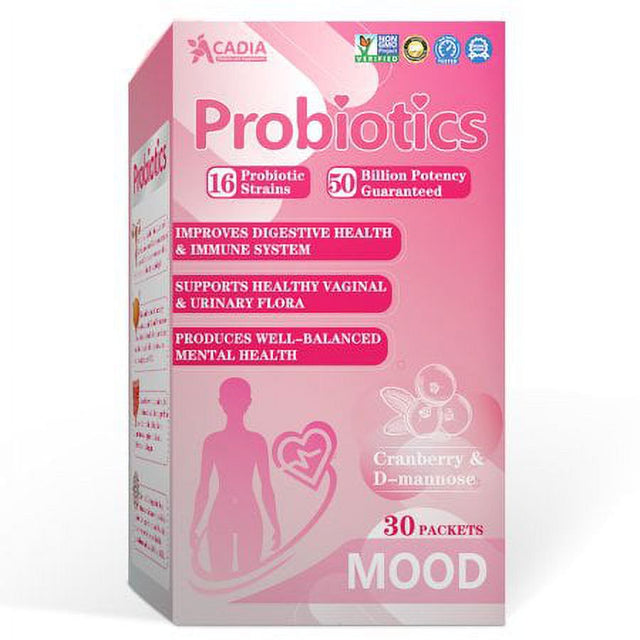 Ushining Acadia Probiotics for Women, Cranberry Probiotic 50 Billion Potency Guaranteed