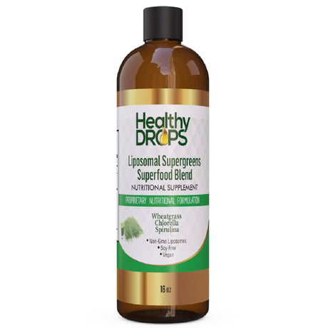 Liposomal Supergreens Wheatgrass Chlorella Spirulina 8 Oz