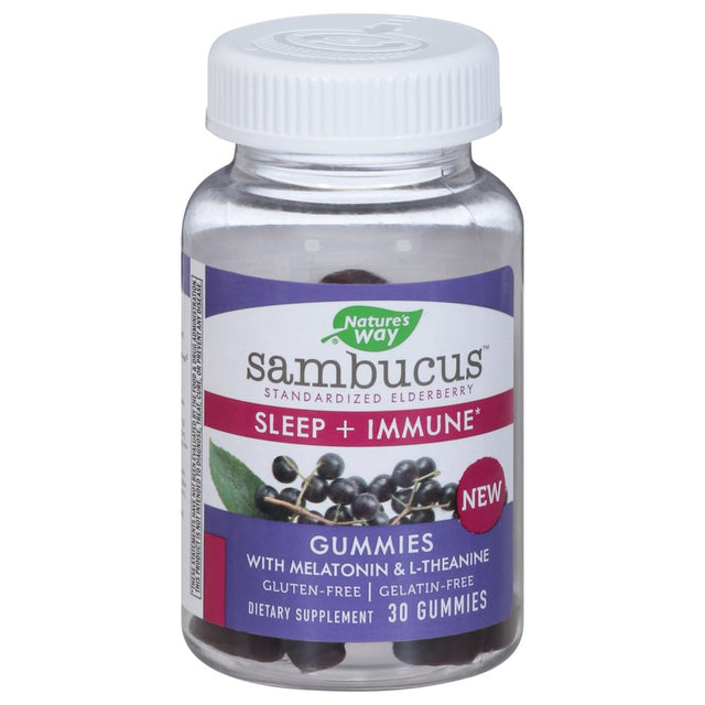 Natures Way 1533125 Sambucus Sleep Immune Gummies