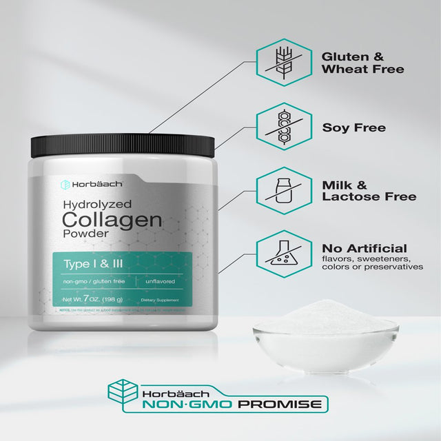 Multi Collagen Powder 7 Oz | Type 1 and 3 | by Horbaach