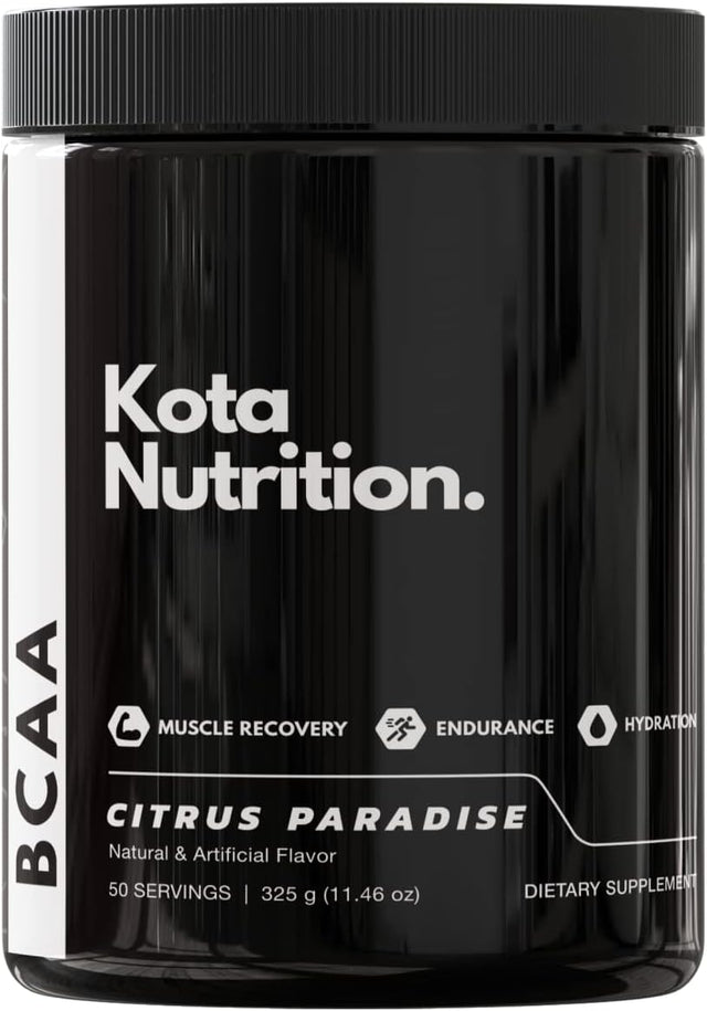 BCAA Recovery, Muscle Recovery, Endurance, Hydration (50 Servings) (Citrus Paradise), 11.46 Ounce