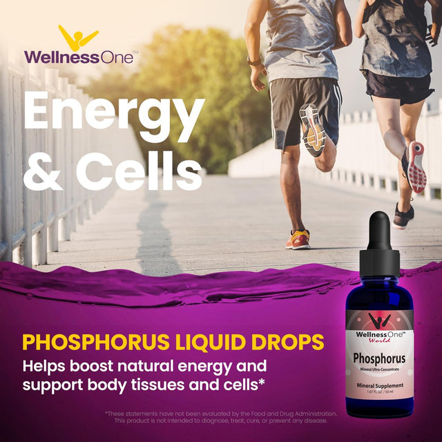 Wellnessone Phosphorus Mineral Drops - Liquid Ionic Mineral Supplement, 50 Ml