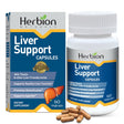 Herbion Naturals Liver Support Herbal Blend with Milk Thistle, Supports Healthy Liver Function, Promotes Detoxification, Supports Appetite, 60 Vegicaps