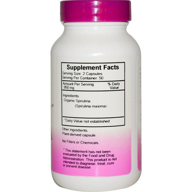 Christopher'S Original Formulas Spirulina, 100 Ct