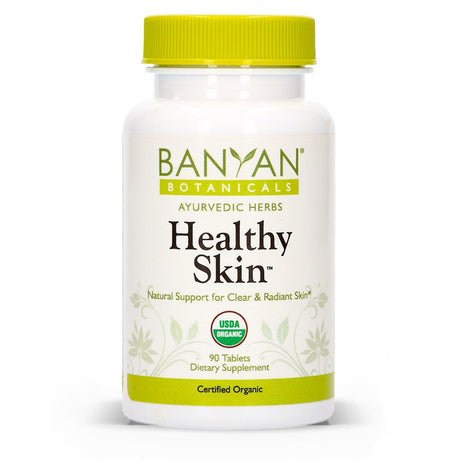 Banyan Botanicals Healthy Skin - USDA Certified Organic - 90 Tablets - Daily Supplement for Radiant, Flawless Skin*