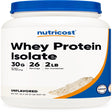 Nutricost Whey Protein Isolate Powder (Unflavored) 2LBS - Non-Gmo & Gluten Free