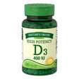 Natures Truth High Potency Vitamin D3 400 IU Tablets, 100 Ea, 3 Pack