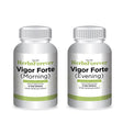 Herbsforever Vigor Health (Vigor Forte) Combination Pack (2 Bottles) - Morning Strength and Evening Strength 42 Veg Capsules Each Bottle, 800 Mg Capsule - Concentrated for Male Health