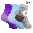 3Pair Ankle Brace Socks for Men Women, Soothe Compression Socks for Neuropathy Pain,Ankle Brace Plantar Fasciitis Swelling Relief，Adult-S，3 Color