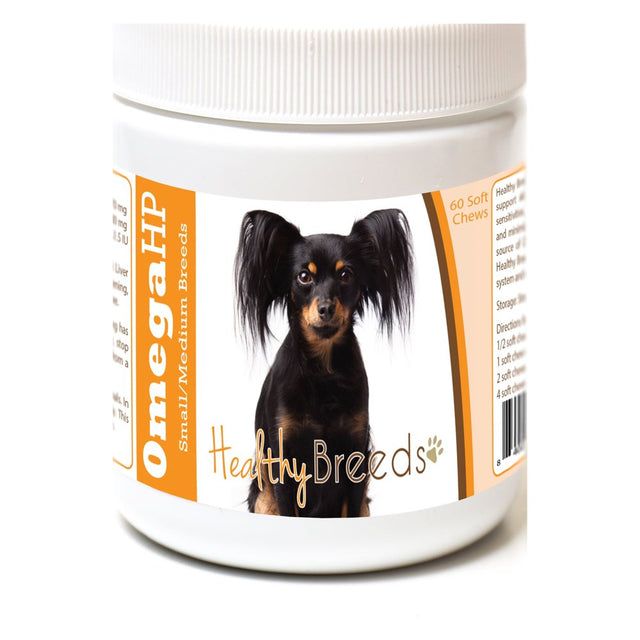 Healthy Breeds Russian Toy Terrier Omega HP Fatty Acid Skin and Coat Support Soft Chews