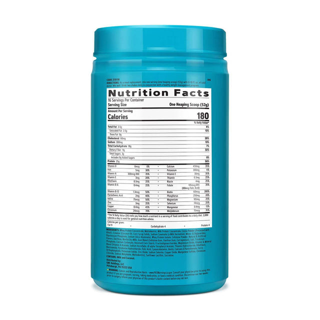 GNC Total Lean | Lean Shake 25 Protein Powder | High-Protein Meal Replacement Shake | Chocolate Peanut Butter | 16 Servings