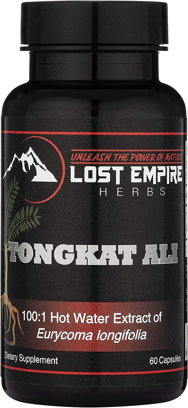 Tongkat Ali (Eurycoma Longifolia) Capsules - 100:1 Water Soluble Extract | Lost Empire Herbs